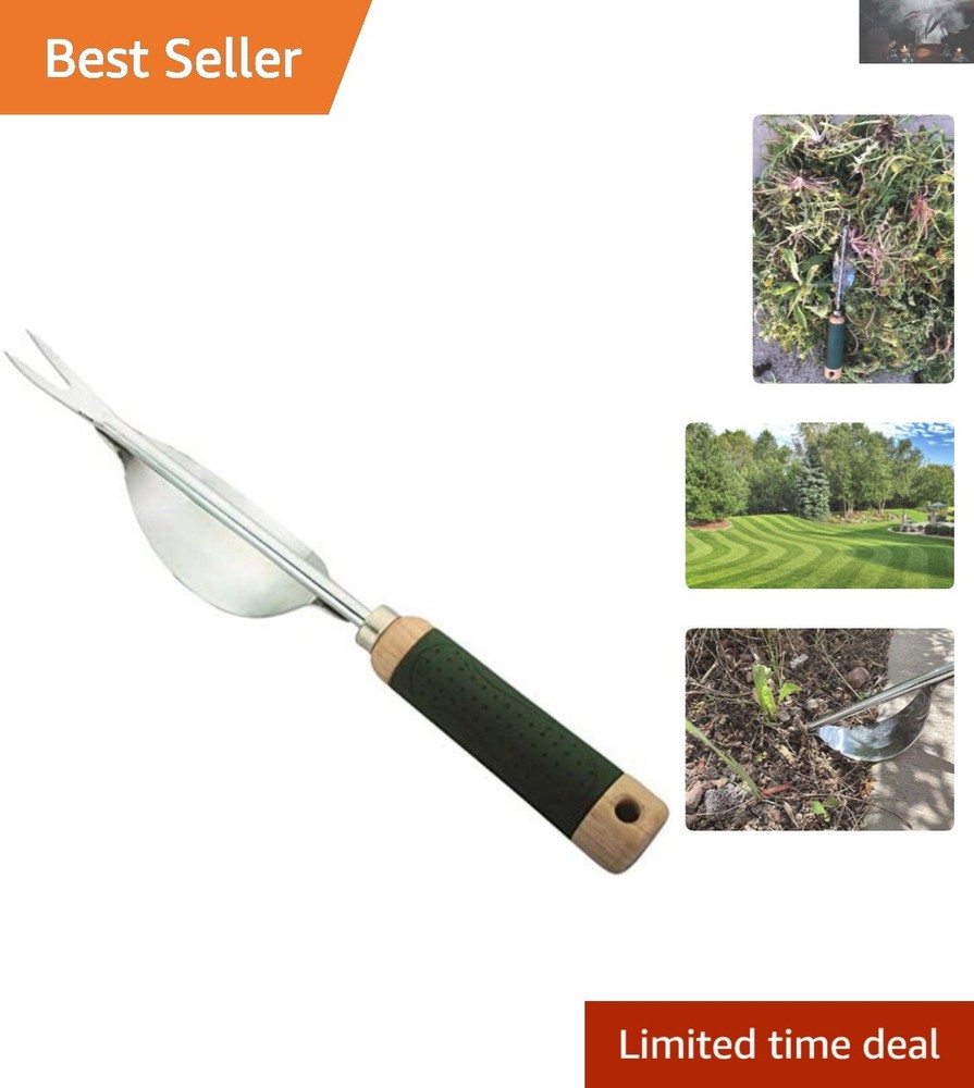 Ultimate Weeding Tool with Leverage Metal Base & Deep V Nose for Roots