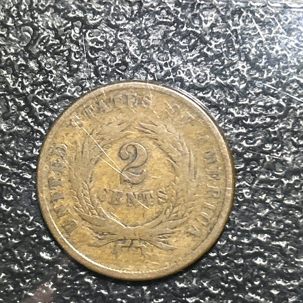 1864 Two Cent Piece large Motto