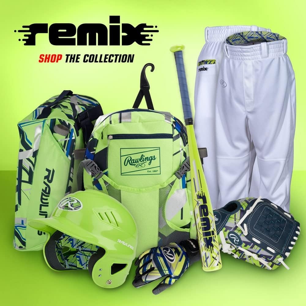 Durable REMIX T-Ball Equipment Backpack with Multiple Storage Options in Green