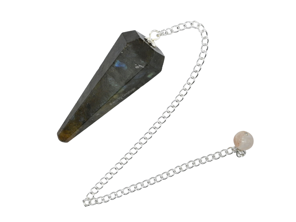 Labradorite Dowsing Crystal Pendulum