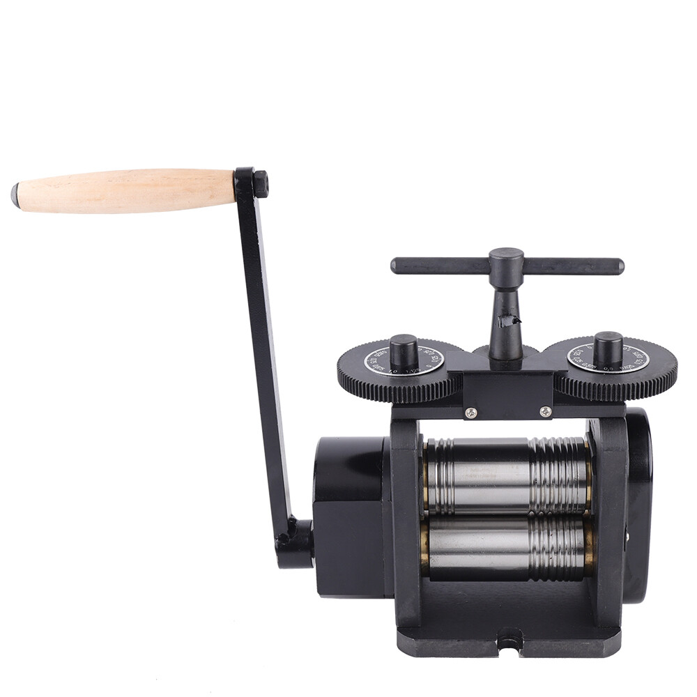 Manual Combination Rolling Mill Machine Jewelry Press Equipment 110mm & Handle
