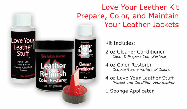 Leather Refinish Color Restorer® ~ Nightfall Brown for Jackets ~ 4 oz REFILL