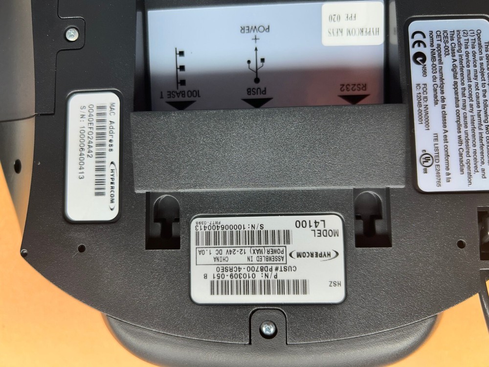 Symbol PD8700-4CRSE0 Hypercom L4100 Demo unit complete