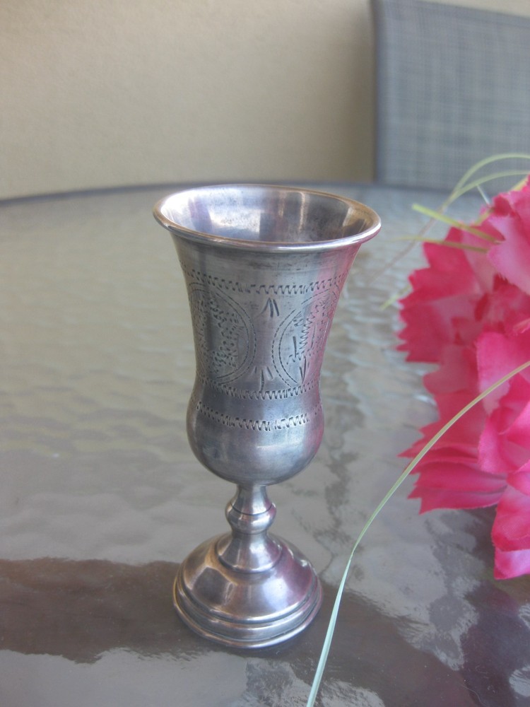 Antique Silver Kiddush cup, 1900-1925