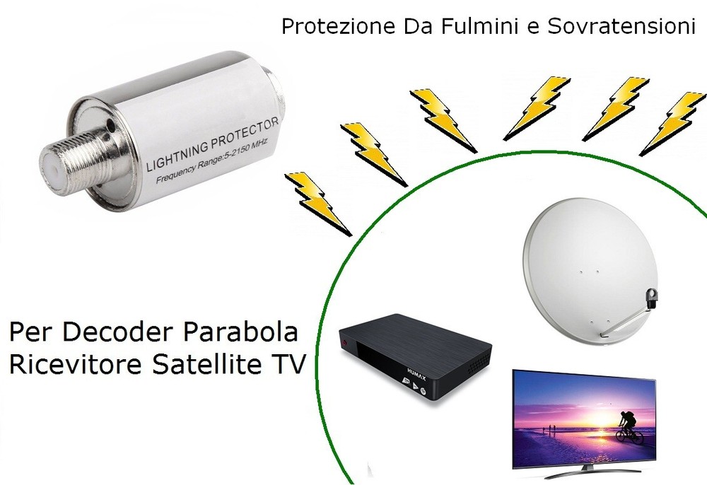 tn protection decoder TV temporary lightning satellite receiver parabola sky