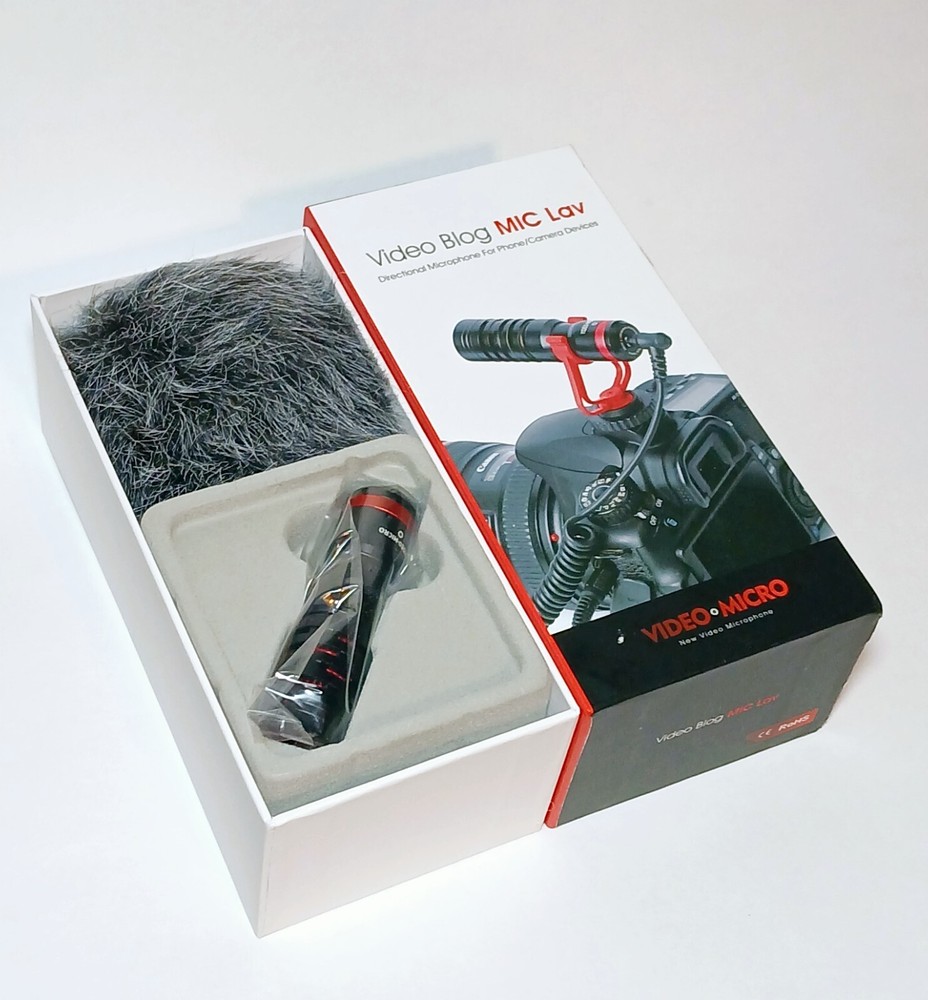 Video VLOG MIC Lav Micro Directional Microphone for Phone/Camera Devices