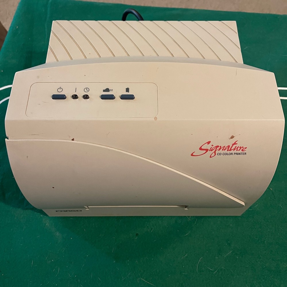 Fargo Primera Signature II CD Color Printer w inserts, untested READ DESCRIPTION