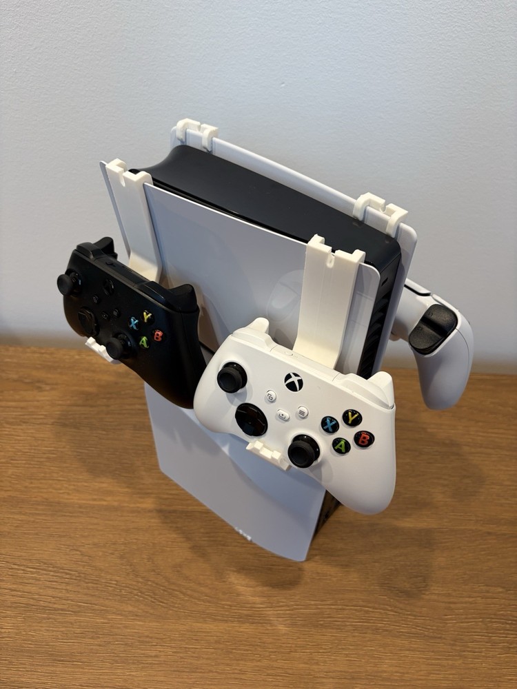 Multipurpose PS5 / Xbox Controller & Headset Holder – Mount with Cable Slot