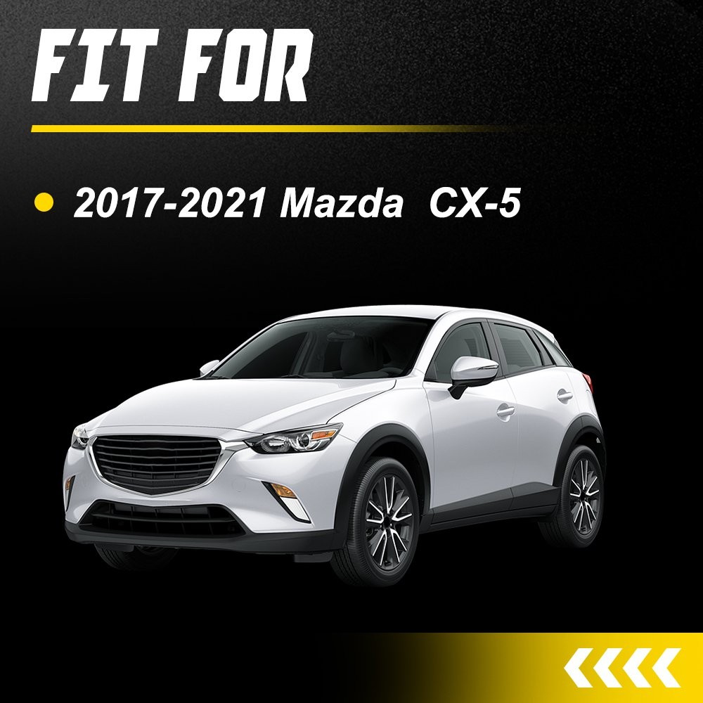 Front Bumper Brackets Plastic Black Left Side for 2017-21 Mazda CX-5 KB8A-50163B