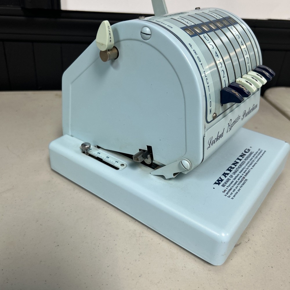Vintage Paymaster Series X-900 Check Writer WORKS!