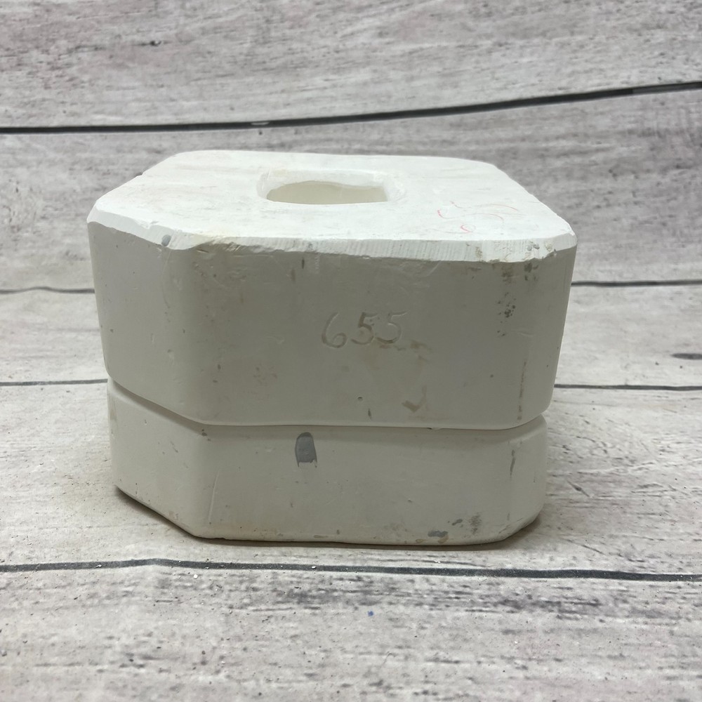 Vintage 1998 Ann Original Ceramic Casting Mold Retro Soap Dish Container #655