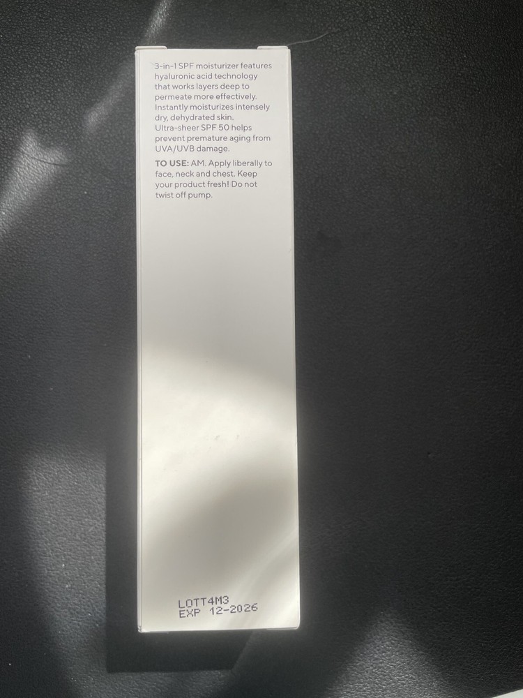 Murad Superactive Moisturizer SPF 50 Hydrating 1.7 oz exp 12/26