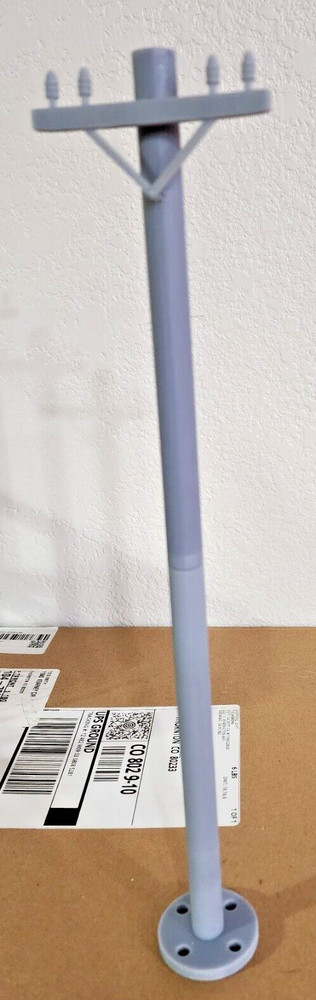 Telephone Pole Single Arm With Bracing 25' G Scale Model Train Accessory