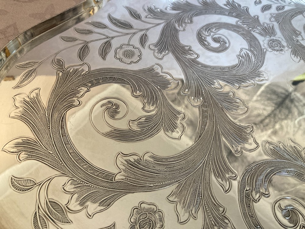 cooper brothers large silver plated tray