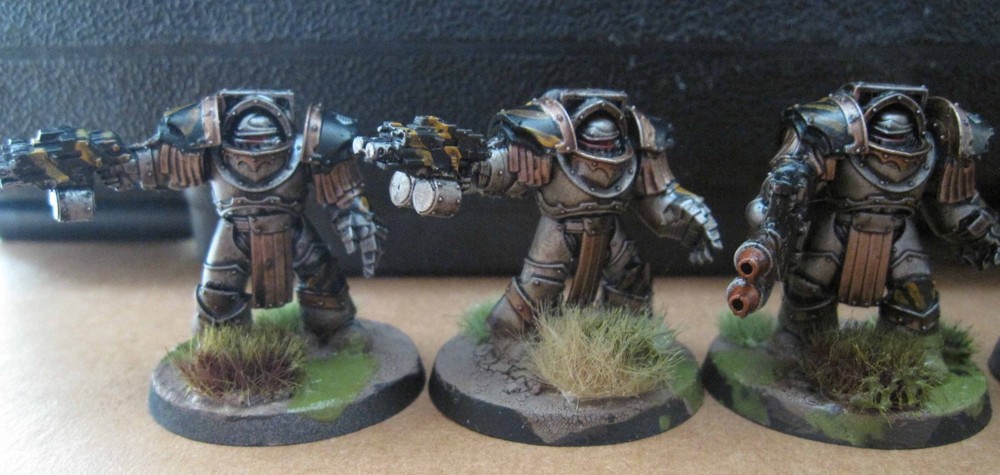 30K Horus Heresy Iron Warriors Cataphractii Terminators plastic painted
