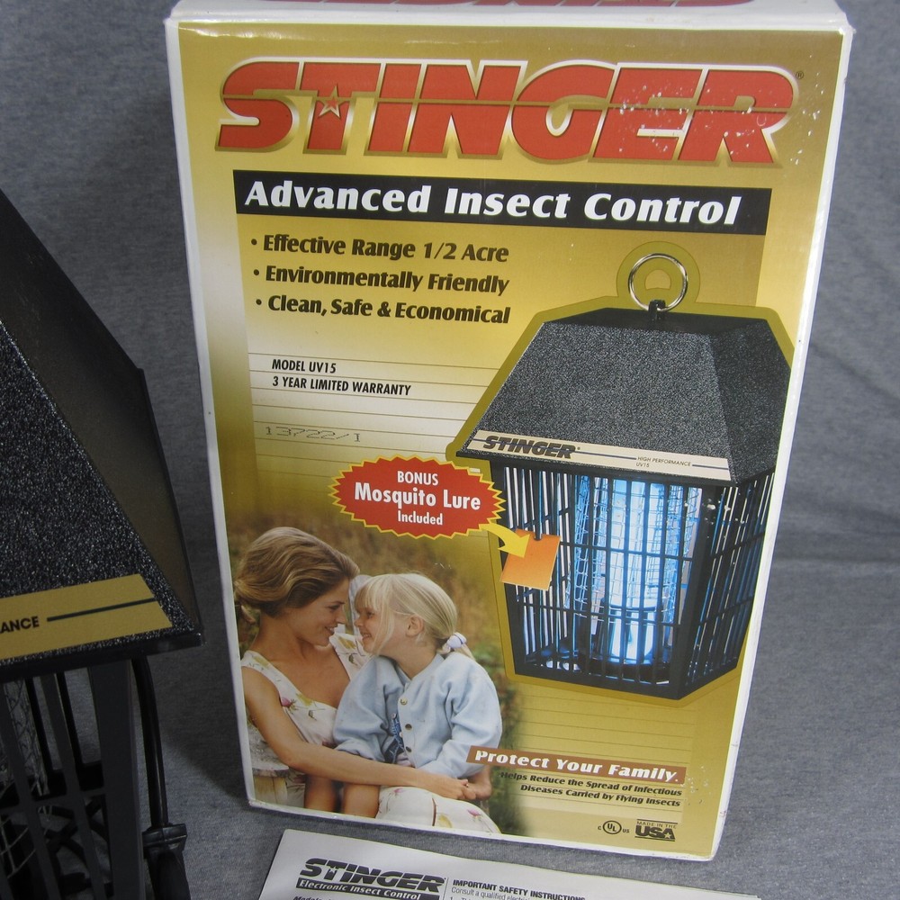 Stinger UV15 Bug Zapper Insect Mosquito Trap ½ Acre Coverage - Open Box