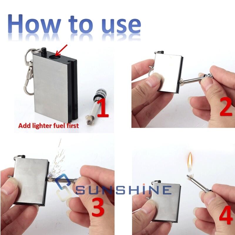 Striker Fire Match Lighter Permanent Fire Starter Emergency Waterproof Survival