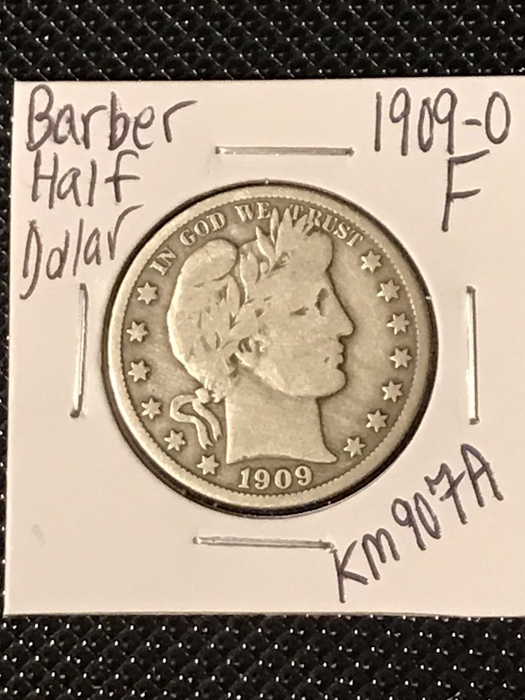 1909-O Barber Half Dollar   F