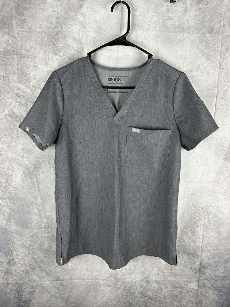 FIGS Women's Technical Collection Scrub Set Gray 2-Piece Uniform Size Small