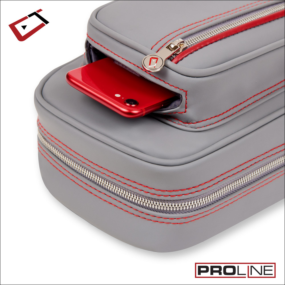 Cuetec Pro Line Gray 4x8 Soft Pool Cue Case