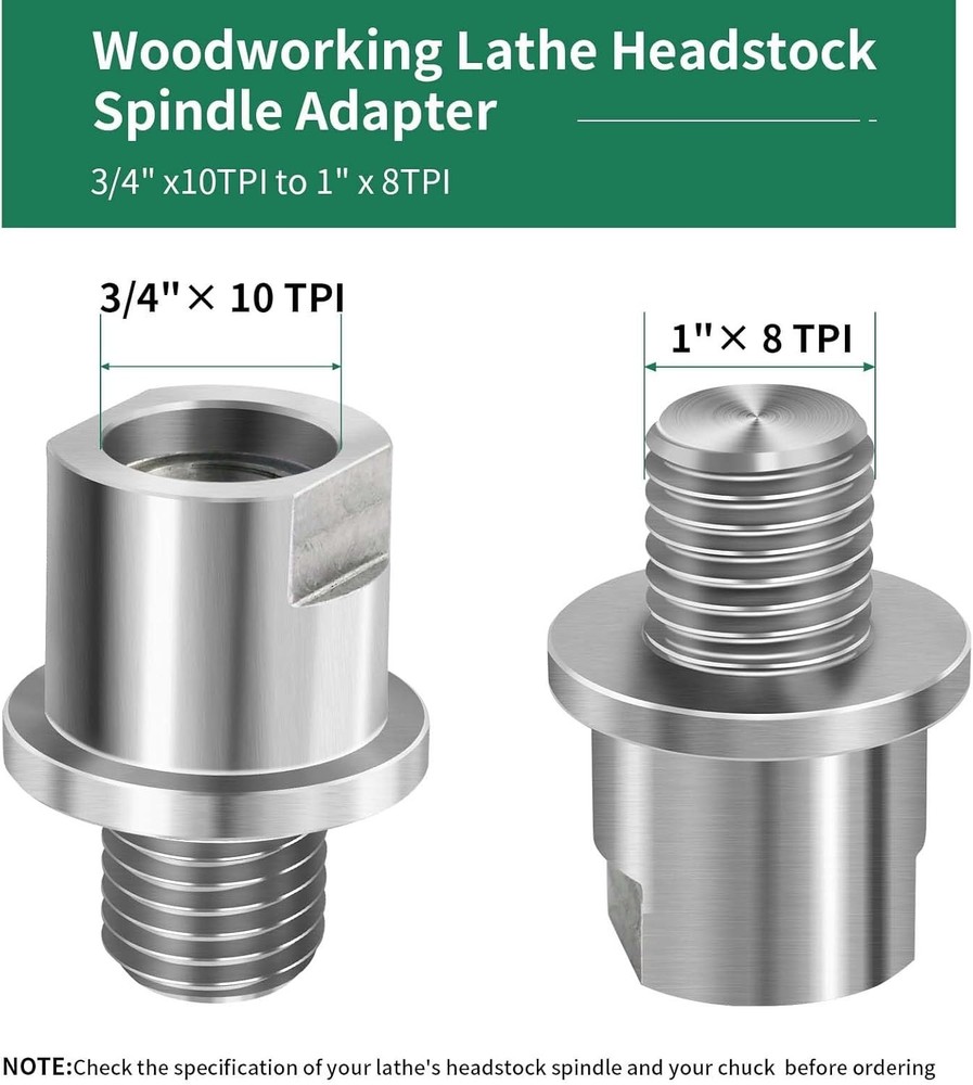 Universal Woodworking Lathe Spindle Adapter for Enhanced Compatibility