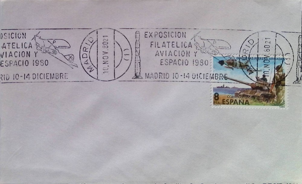 CMI) 1980. SPAIN. ARMED FORCES DAY. INTERNAL MAIL. XF