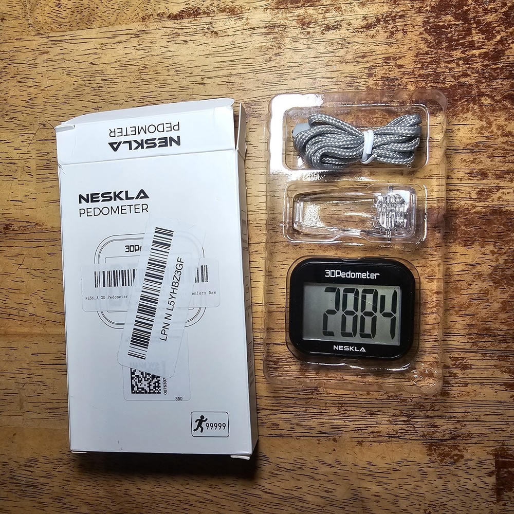 NESKLA Pedometer for Walking - Simple Step Counter for Walking