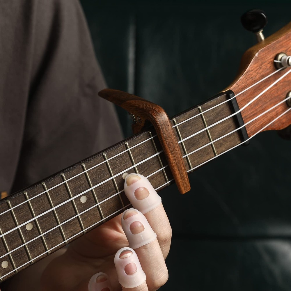 Nylon Ukulele Strings Kit 5 Sets Strings 10 Felt Picks Capo Winder Soprano