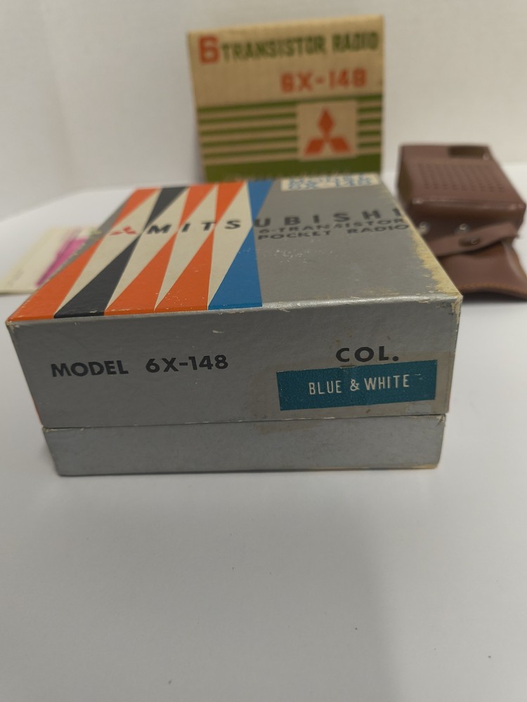 MITSUBISHI MODEL 6X-148 TRANSISTOR MINT IN ORIGINAL BOXES