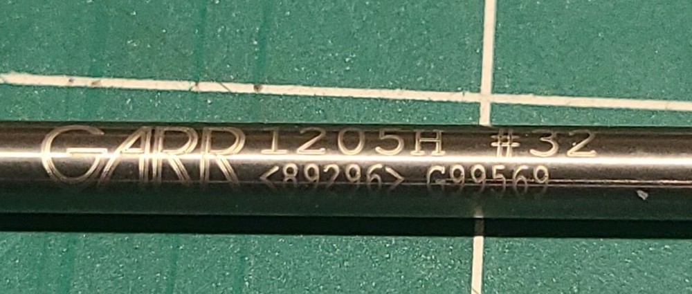 Regular-Point Drill Bits - Regular Length Carbide (Wire Gauge #32 )