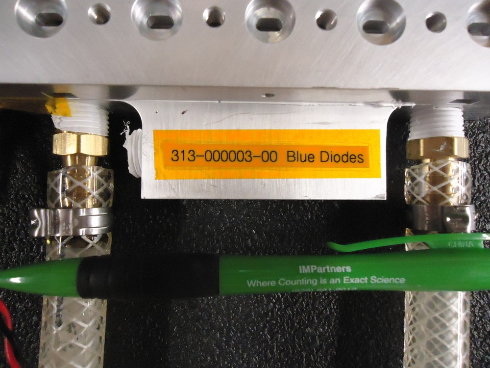 Used, LLE, BLUE LASER DIODE ARRAY, 30 laser diodes receptacles, water cooled