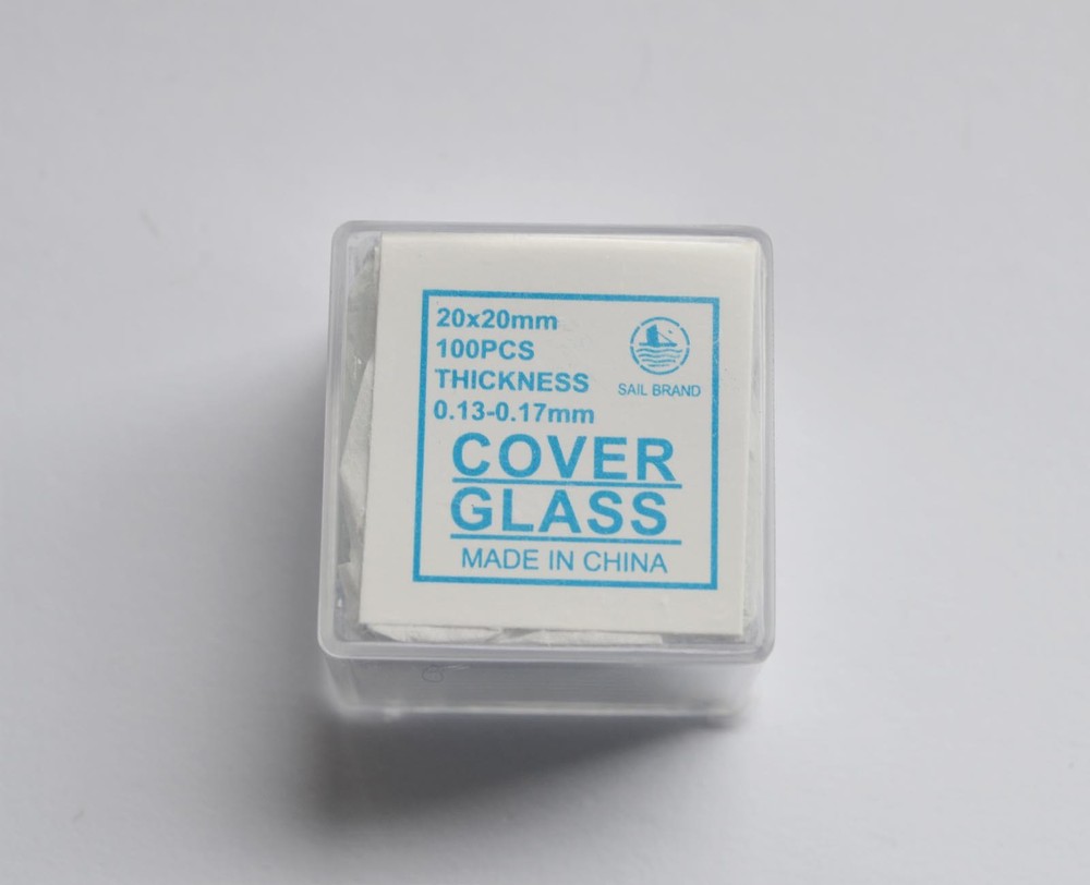 1pc Hemocytometer cell counting recorder Improved & 100pcs 20x20mm coverslips