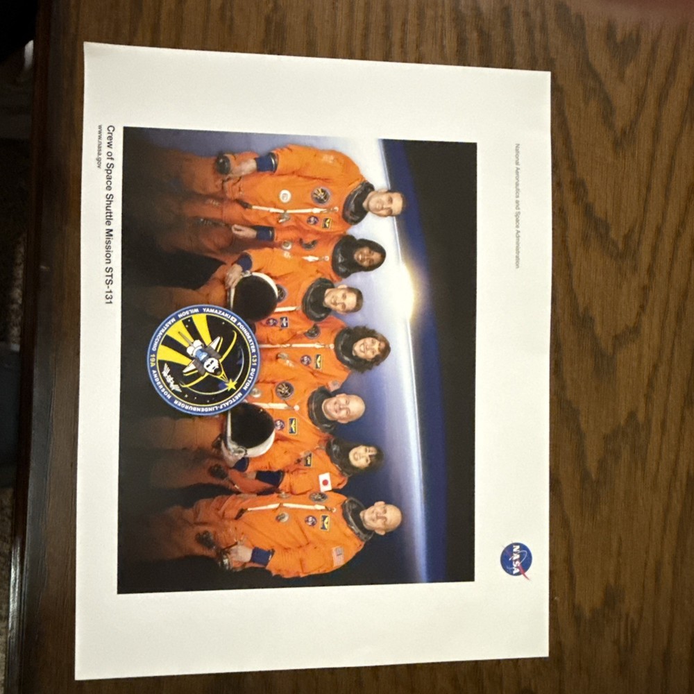 NASA Space Shuttle STS-131 Crew Lithograph (8 1/2 x 11)