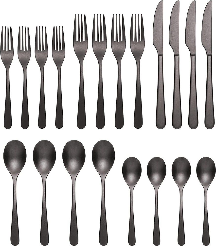 Oneida Kenbrook Vintage Black 20 Pc Set Service For 4