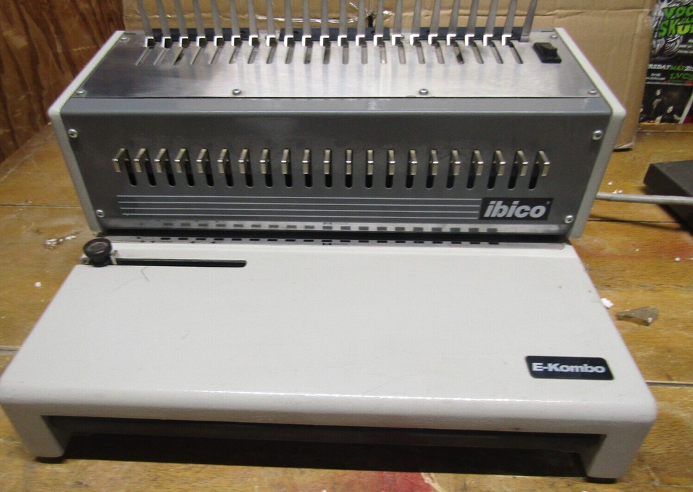 Ibico E-Kombo Electric & Manual Comb Binding Machine MISSING LEVER.
