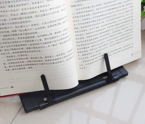 Desktop Document Holder Paper Stand with 7 Adjustable Positions Black Metal P...