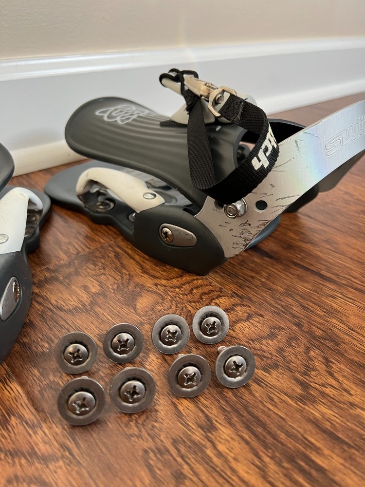 *WOW* Vintage ~Switch Standard X~ Snowboard Step-in Bindings w/Hardware Italian