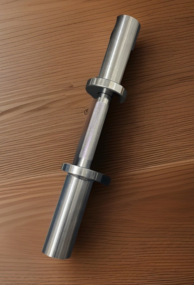 16" Olympic Dumbbell Handle 2" Plates Steel Adjustable  1 Handle Only