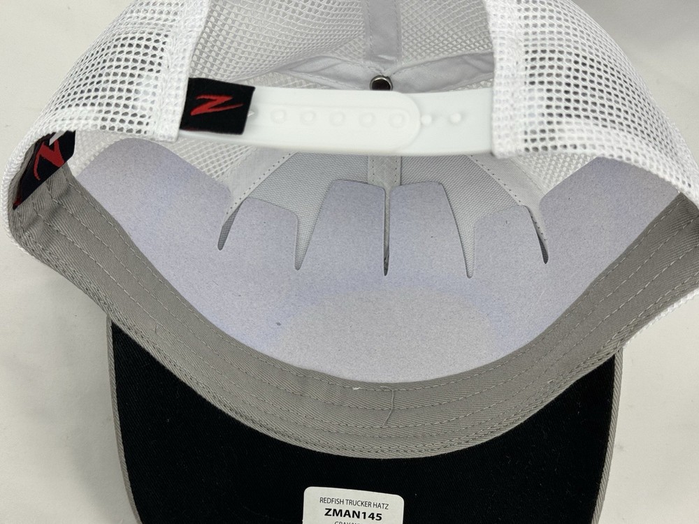 Z-Man Redfish Trucker Hat - Gray/White 2 Tone