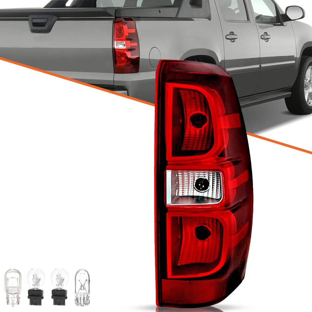 For 2007-2013 Chevy Chevrolet Avalanche Halogen Tail Light w/Bulbs Right Side