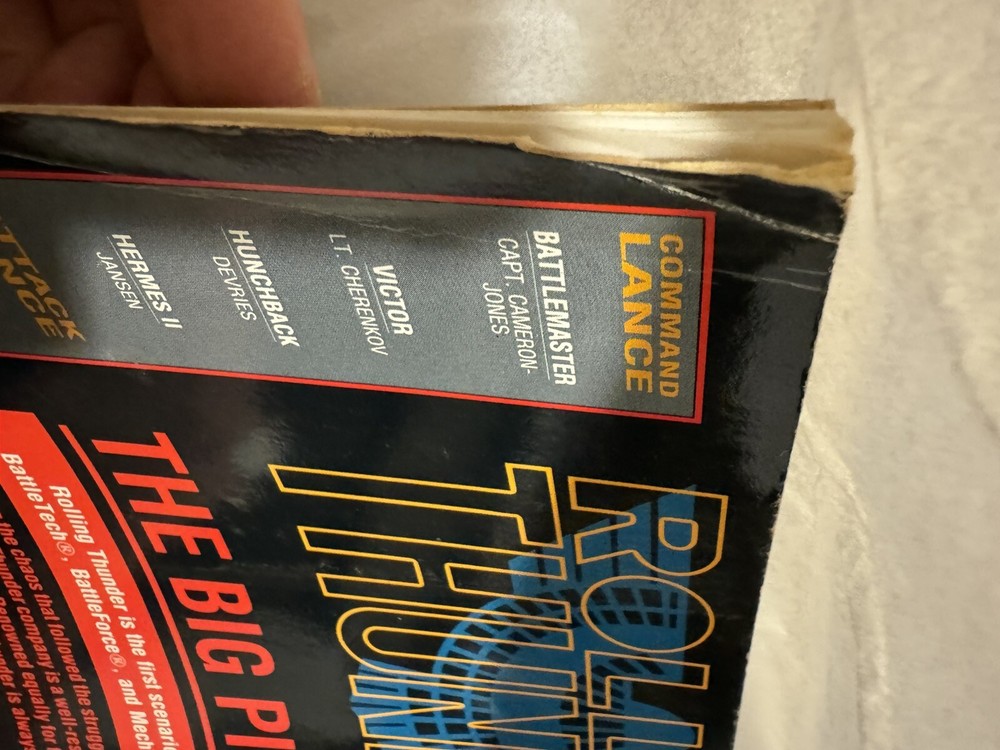 Battletech Rolling Thunder 1988 FASA PB Manual Book Module 1651