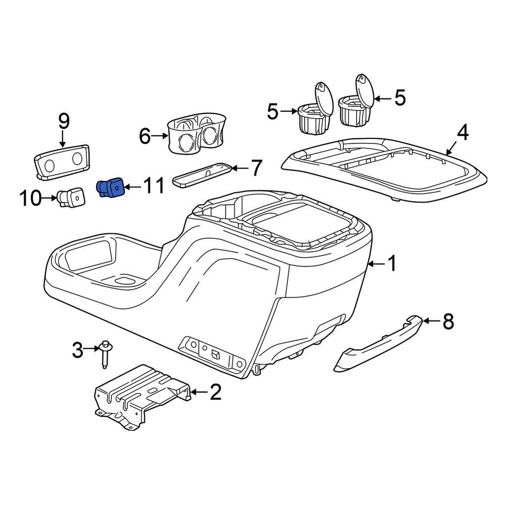 Chrysler 68448286AA Front Audio Auxiliary Jack