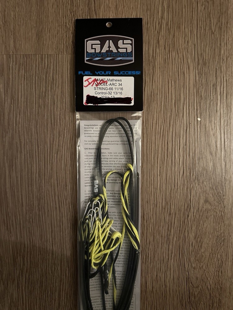 NEW GAS Strings and Cables for Mathew’s Arc 34