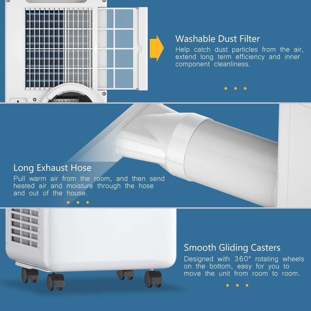 Topbuy Air Conditioner Portable Space Cooling with Dehumidifier Function