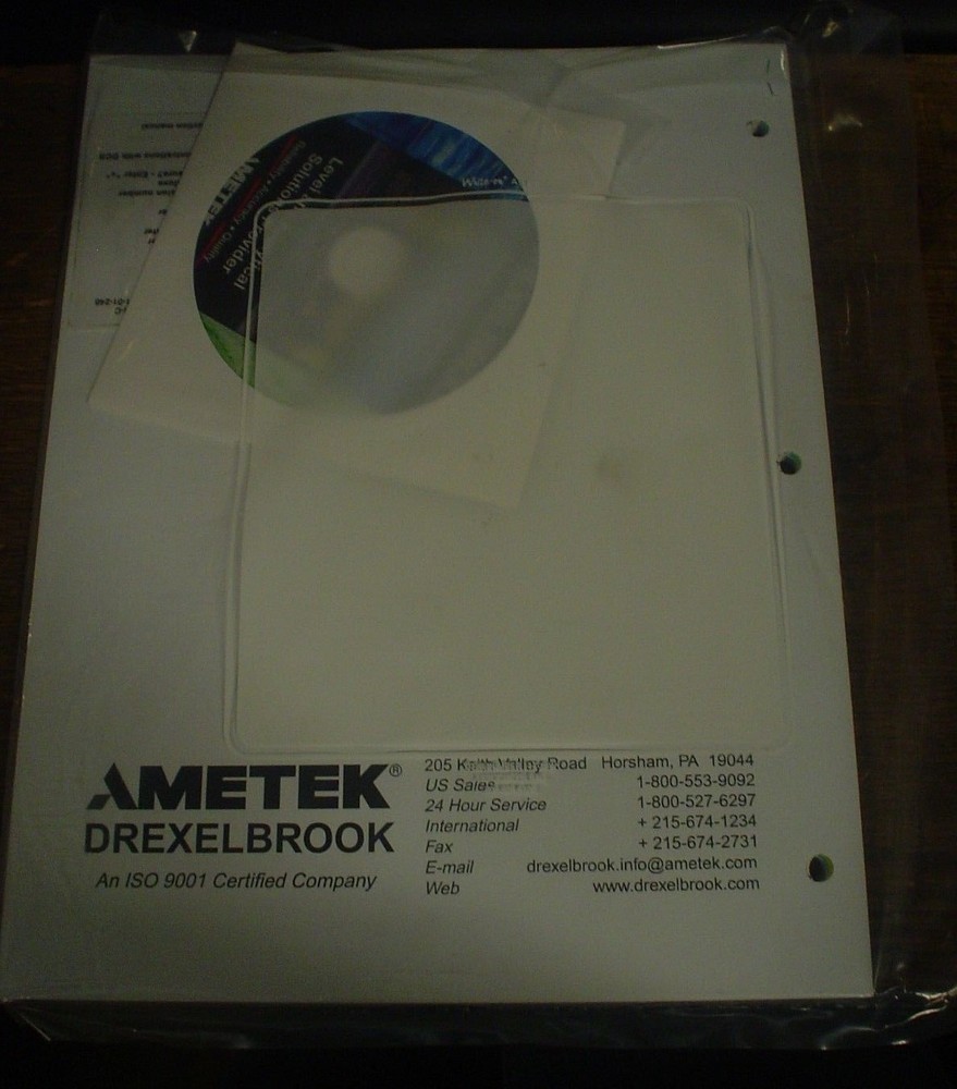 Ametek Drexelbrook 700-0001-022 sensing element w/ 12' probe transmitter