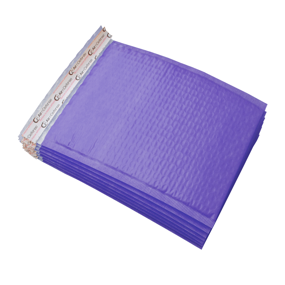 AirnDefense Any Size Purple Poly Bubble Mailer Plastic Shipping Padded Envelopes