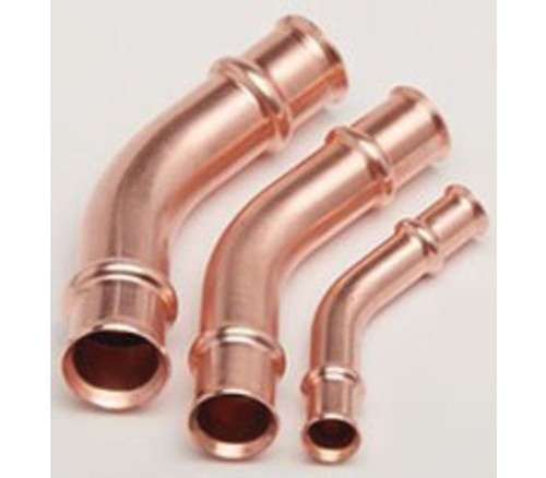 RAPID LOCKING SYSTEM 3.08108E+12 Copper Elbow 1/2" 45 Press Connection