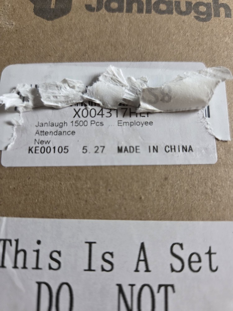 Employee Attendance Slips 1500 Pieces