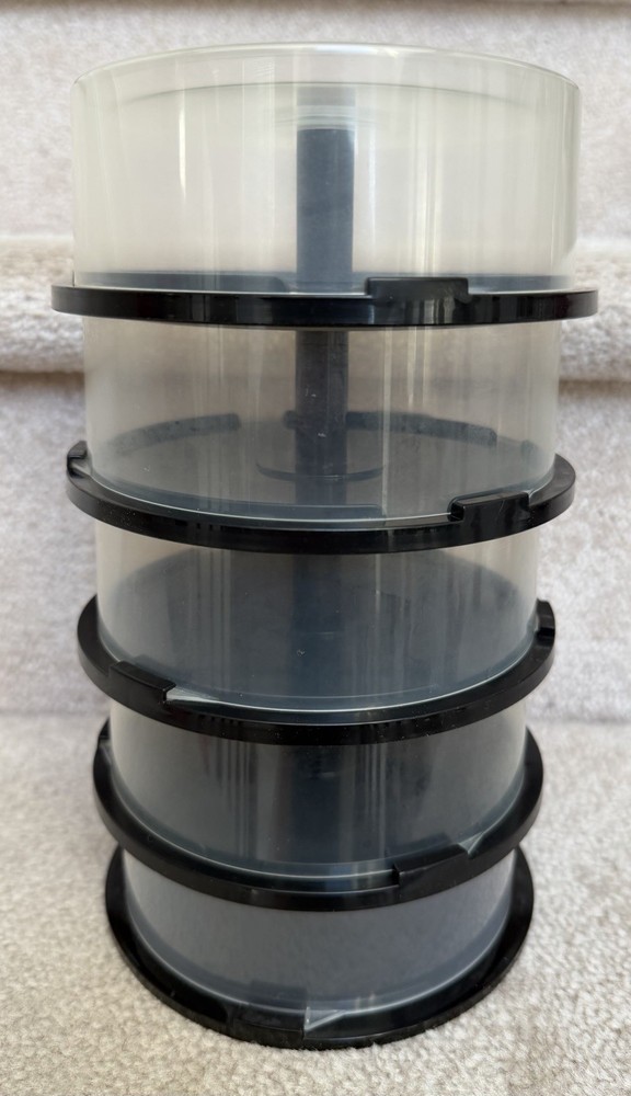 5 (FIVE) Empty Cake Box Spindle Hold 25 Disc CD DVD BLURAY Storage Case 🔥