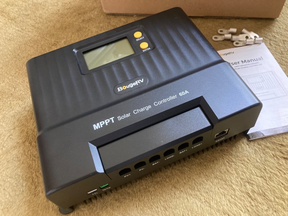 BougeRV 60A MPPT Solar Charge Controller with Bluetooth 12V/24V